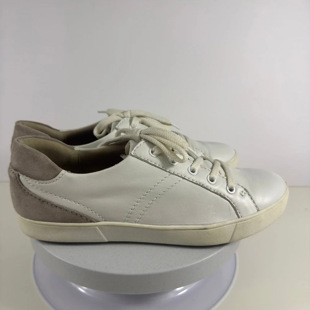 Naturalizer Womens Sneakers White Leather Lace Up‎ Comfort Casual Shoes 10